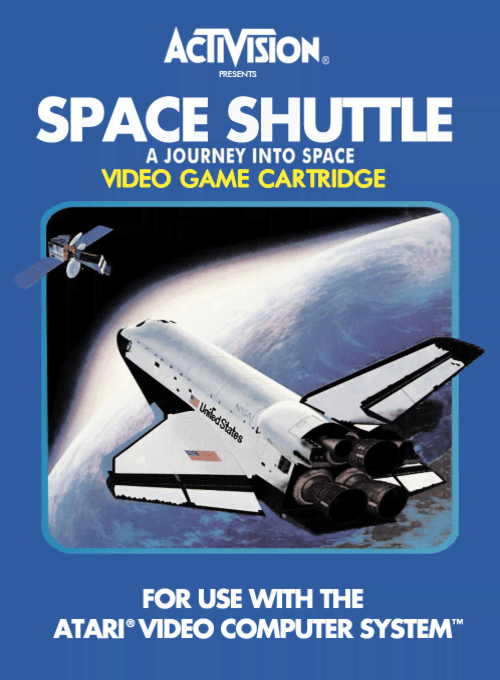 Space Shuttle A Journey Into Space box art for Atari 2600